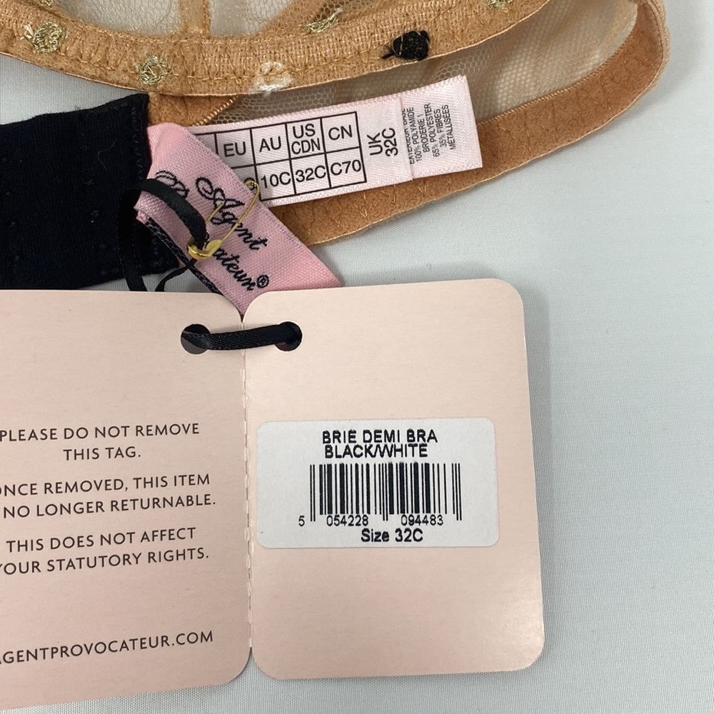 Agent Provocateur Brie Polka Dot Demi Bra NWT - Picture 7 of 7